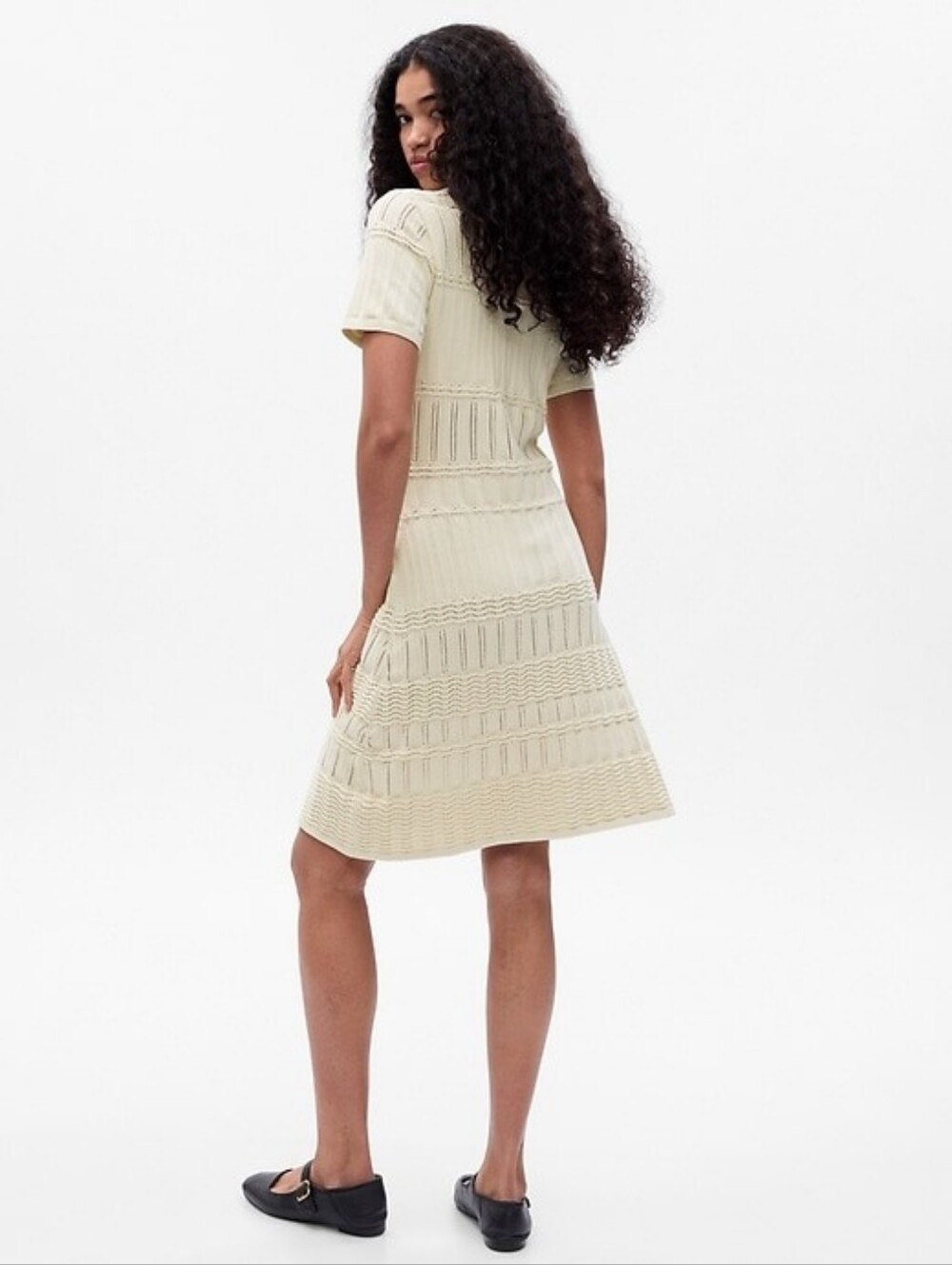 GAP Pointelle Mini Sweater Dress Size Small Petite